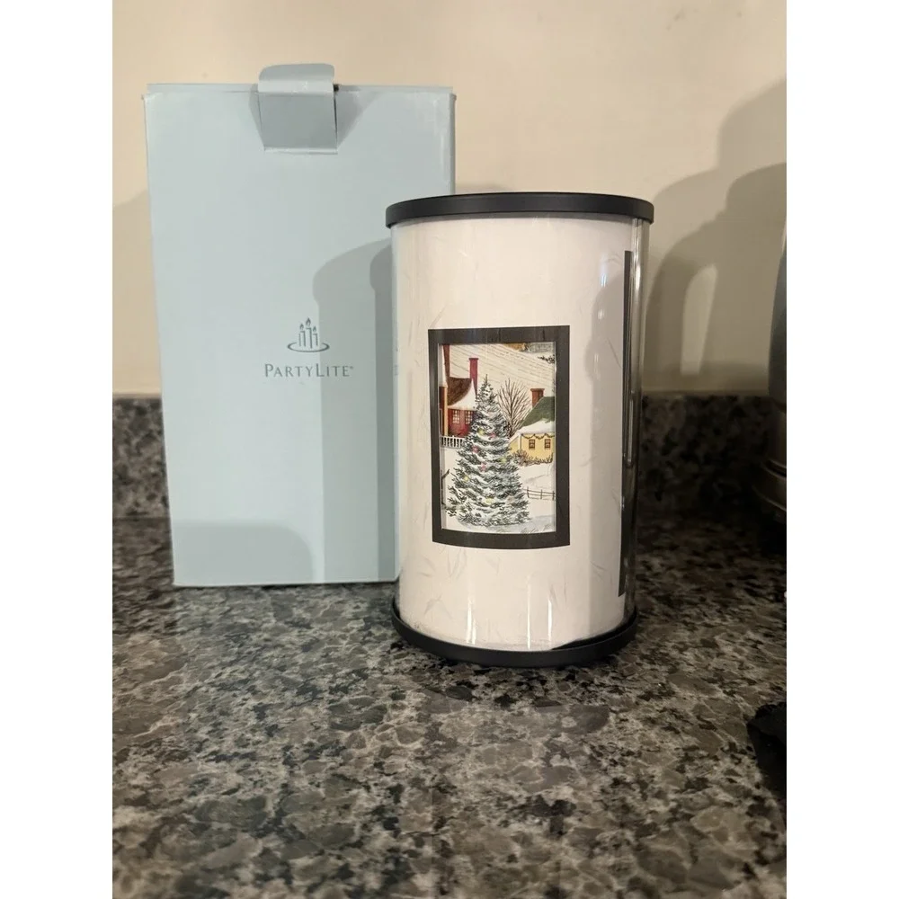 Partylite Express it! Christmas Hurricane Votive Holder